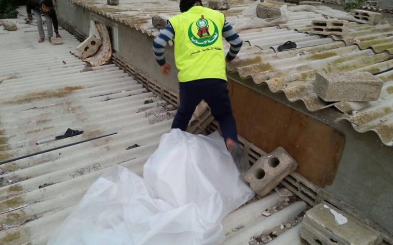 بالصور: لجان طوارئ برفح لمواجهة المنخفض