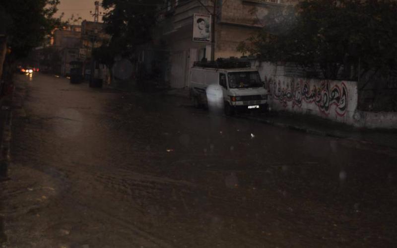 صور: آثار  منخفض "هدى" وسط القطاع