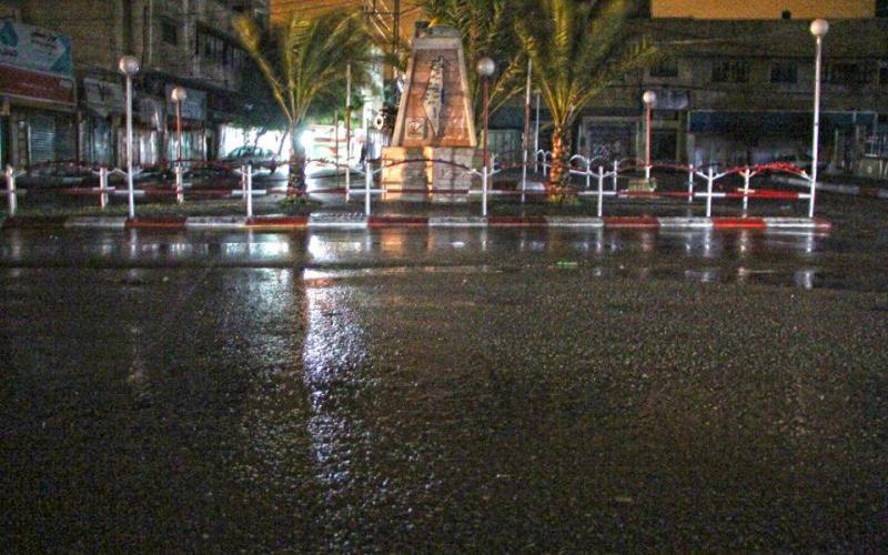صور: آثار  منخفض "هدى" وسط القطاع