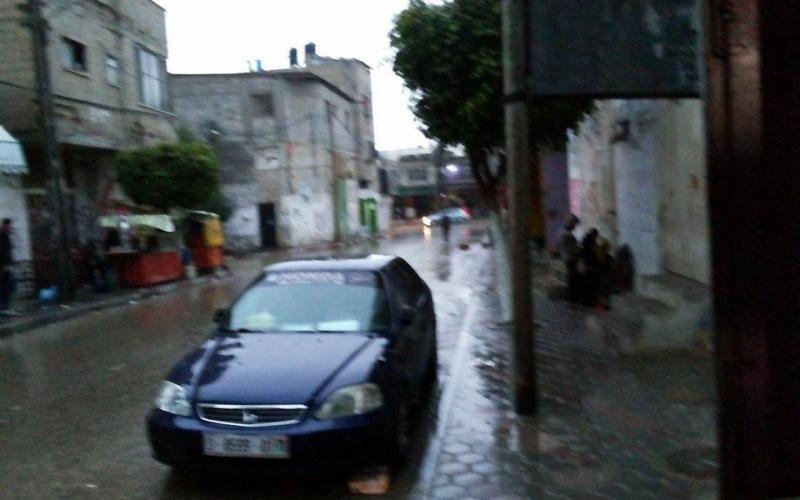 صور: آثار  منخفض "هدى" وسط القطاع