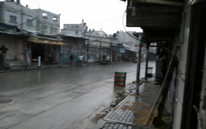 صور: آثار  منخفض "هدى" وسط القطاع