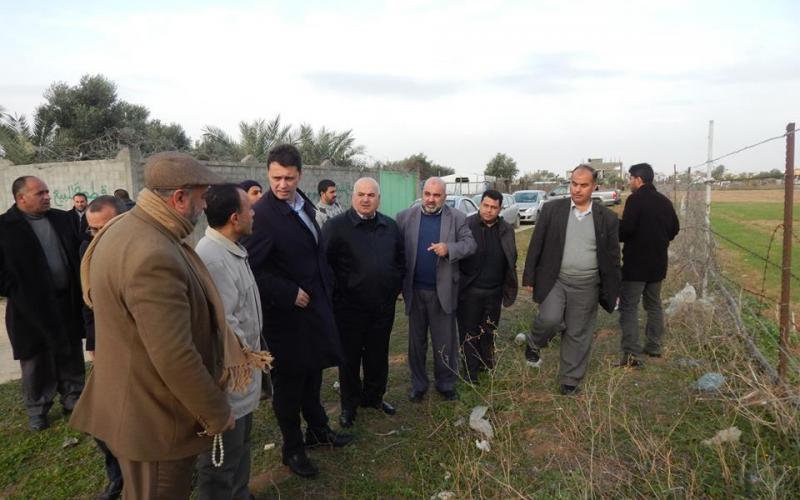 صور: زيارة وفد "الفيفا" لبلدية دير البلح