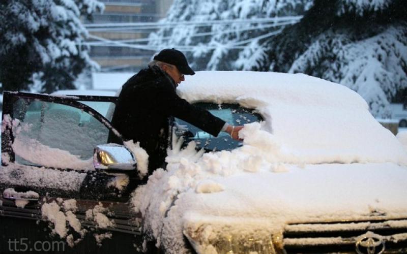 صور: تأثير العاصفة الثلجية "هدى" على لبنان