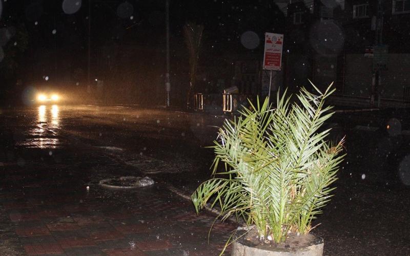 صور: آثار المنخفض في المحافظة الوسطى