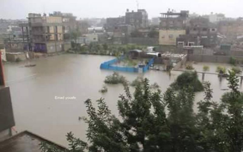 صور: "وادي غزة" يغرق منازل المواطنين
