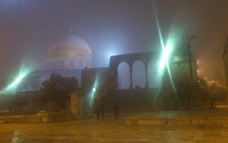 صور: أجواء المنخفض في القدس المحتلّة