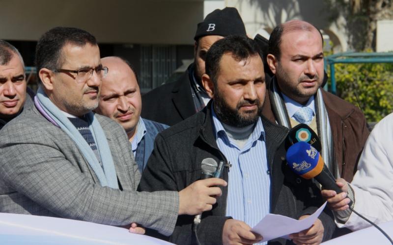 صور: وقفة لتجمع النقابات الصحية بغزة