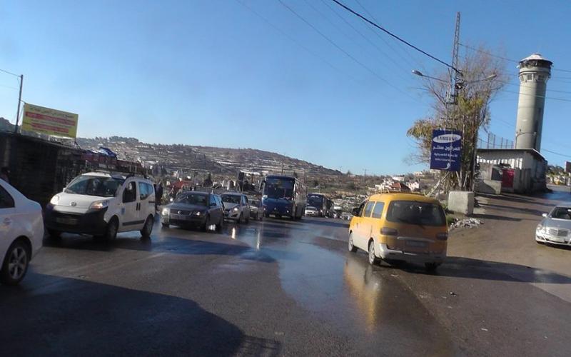 صور: أزمة مرورية بسبب الإنجماد في الخليل