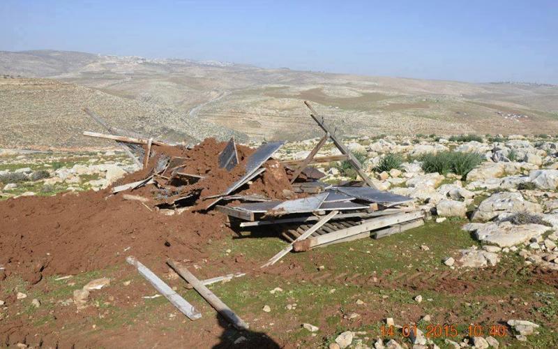 صور: الاحتلال يدمر بركسات زراعية شرق القدس