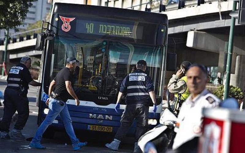 صور: مكان عملية الطعن في "تل أبيب"