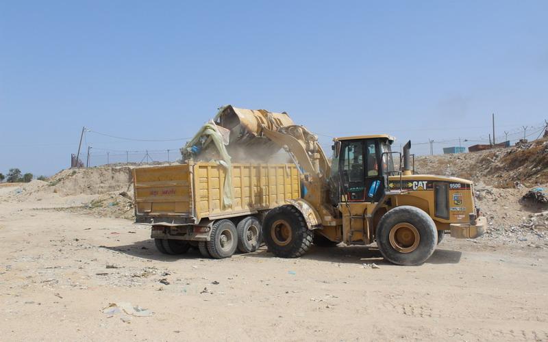 رفح: ترحيل 47 ألف طن نفايات خلال 2014