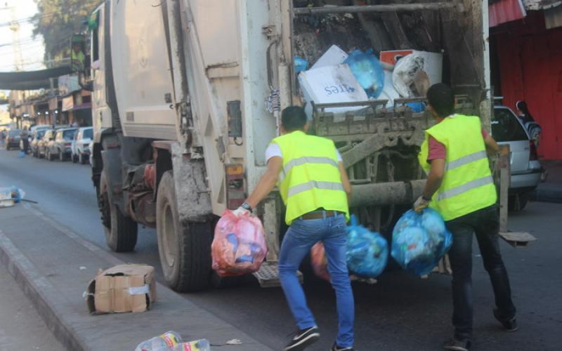 رفح: ترحيل 47 ألف طن نفايات خلال 2014