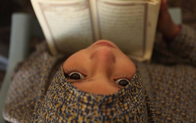‏صور‬: جلسـات القرآن للأطفال بمسـاجد غزة