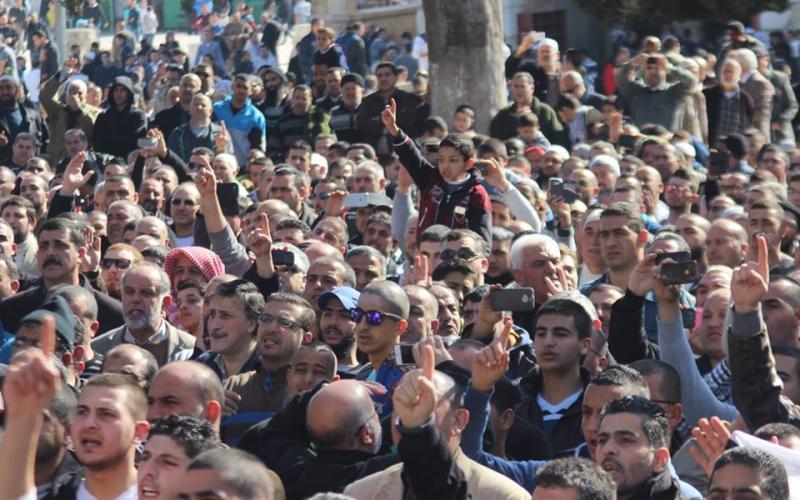 صور: وقفة بالأقصى نصرة للنبي الكريم