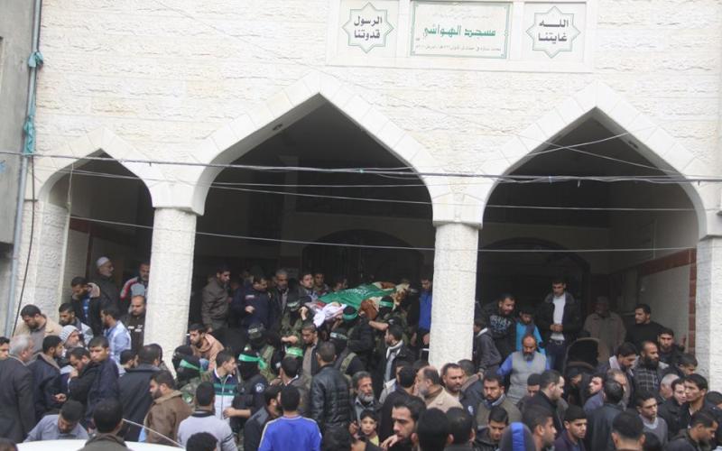 صور: تشييع جثمان القسامي "قنيطة" بغزة