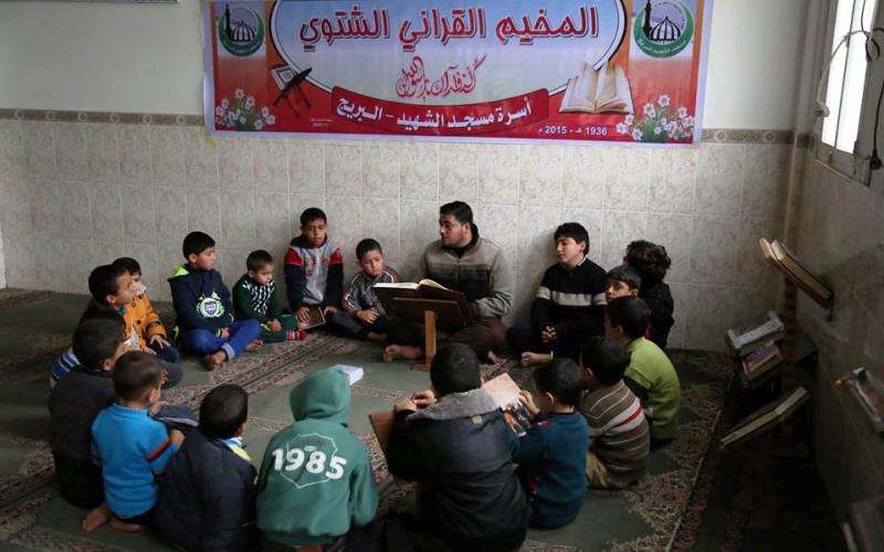 بالصور: مسجد الشهيد بالبريج ينفذ مخيم قرآني