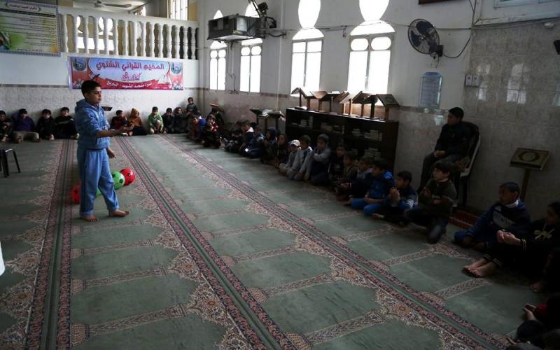 بالصور: مسجد الشهيد بالبريج ينفذ مخيم قرآني