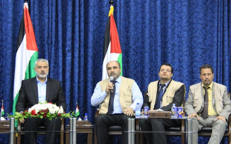 بالصور.. "هنية" يكرم قافلة "الوفاء لفلسطين"