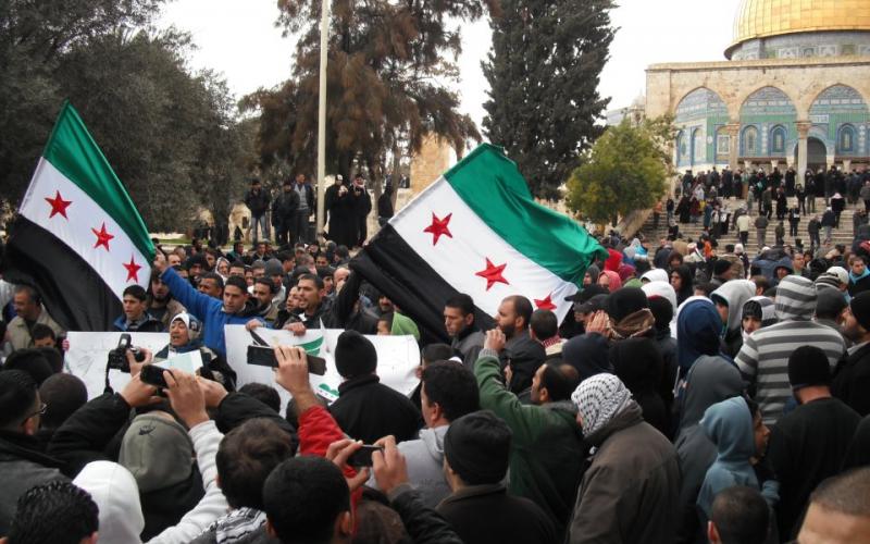 صور..المقدسيون يتضامنون مع سوريا