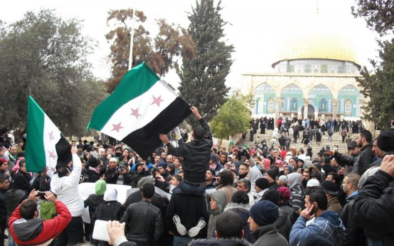 صور..المقدسيون يتضامنون مع سوريا
