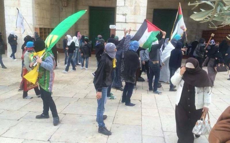 صور: مواجهات عنيفة في باحات الأقصى