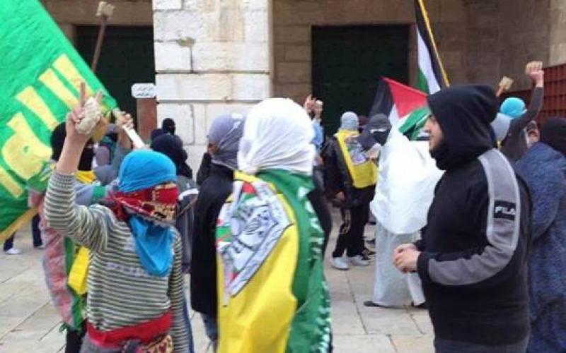 صور: مواجهات عنيفة في باحات الأقصى