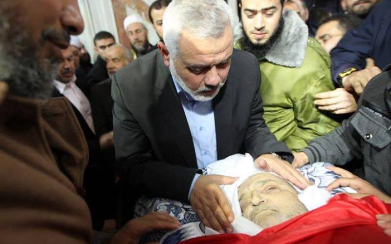 صور: هنية وغزة يودعون مفتي غزة