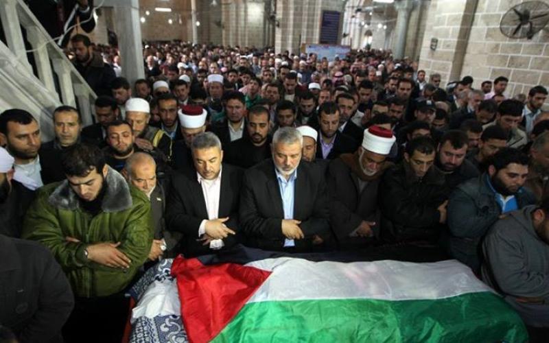 صور: هنية وغزة يودعون مفتي غزة