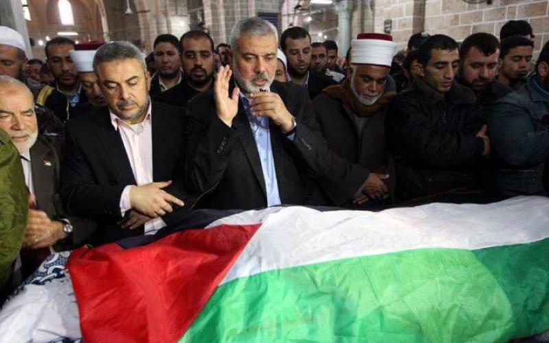 صور: هنية وغزة يودعون مفتي غزة