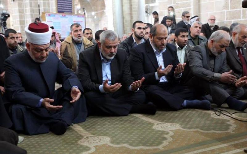 صور: هنية وغزة يودعون مفتي غزة