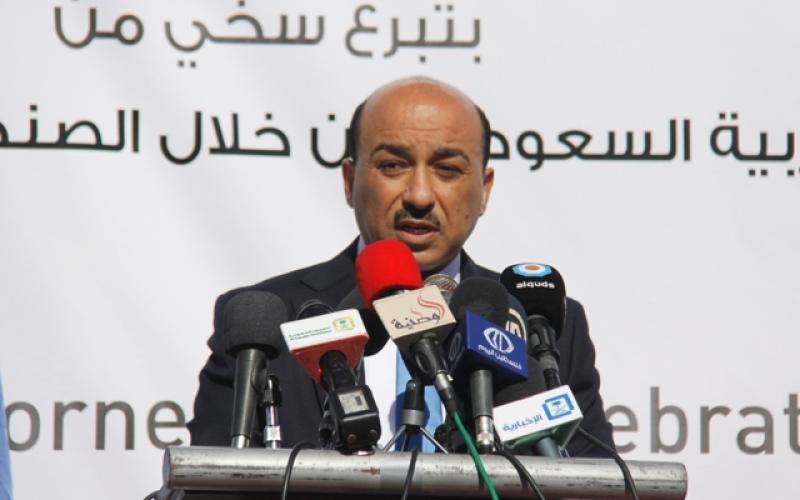 صور: وضع حجر الأساس للمشروع السعودي برفح