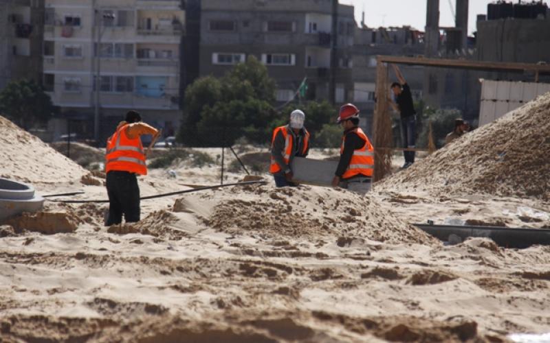 صور: وضع حجر الأساس للمشروع السعودي برفح