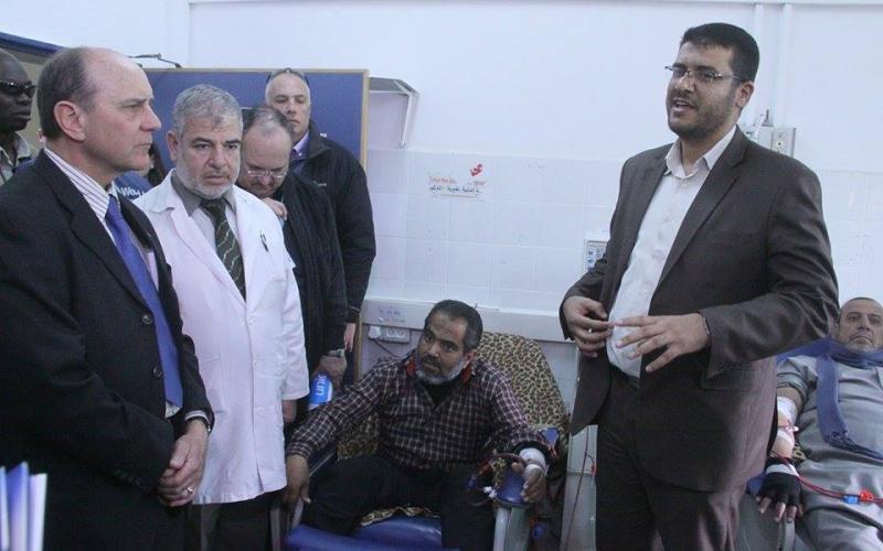 صور: وفد من الأمم المتحدة يزور "الشفاء"