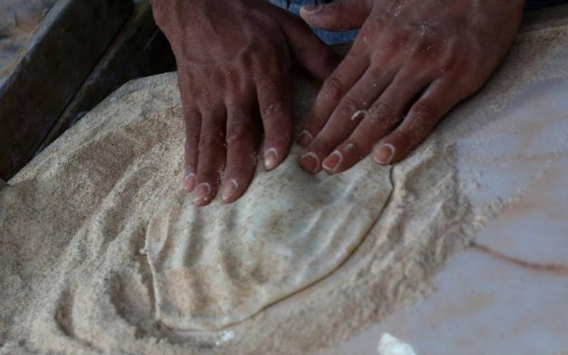 صور: خبز "الصاج" بنابلس