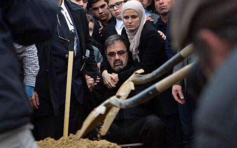 صور: جنازة 3 فلسطينيين قتلهم إرهابي بأمريكا