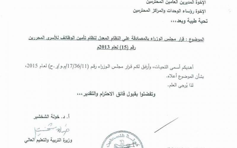 صور: قرار الحكومة لتأمين وظائف المحررين