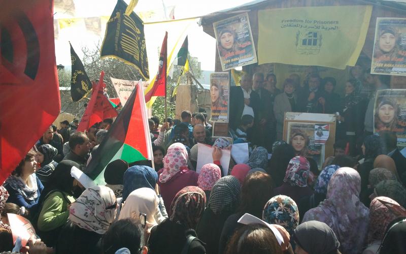 الأسيرة هناء الشلبي درة تاج يوم المرأة في فلسطين