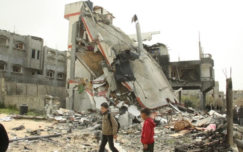 صور منزل عائلة "حماد" بعد استهدافه