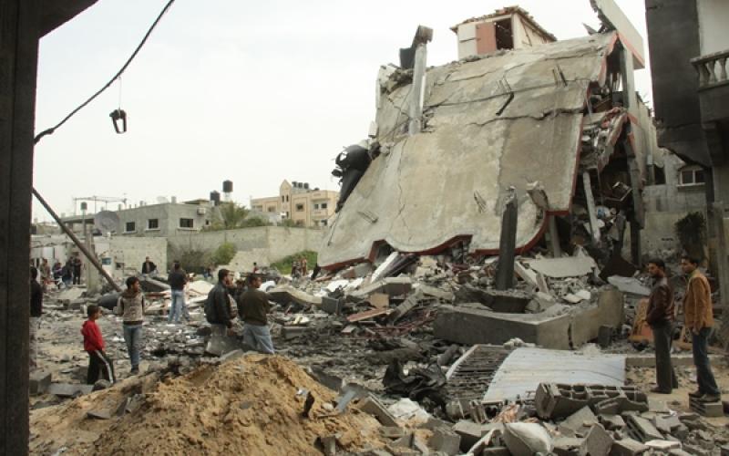صور منزل عائلة "حماد" بعد استهدافه