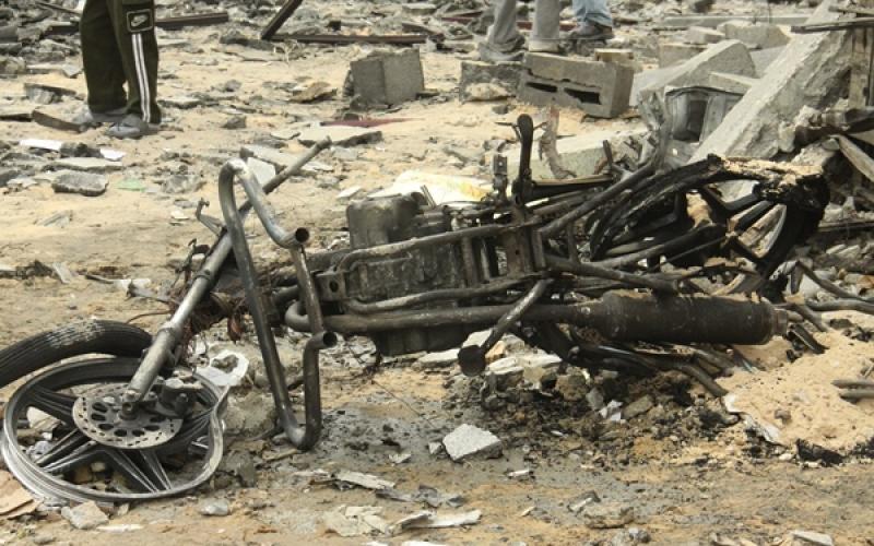 صور منزل عائلة "حماد" بعد استهدافه