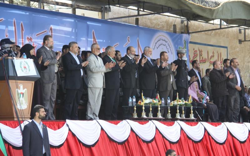صور: تخريج دورة ضباط جديدة في غزة