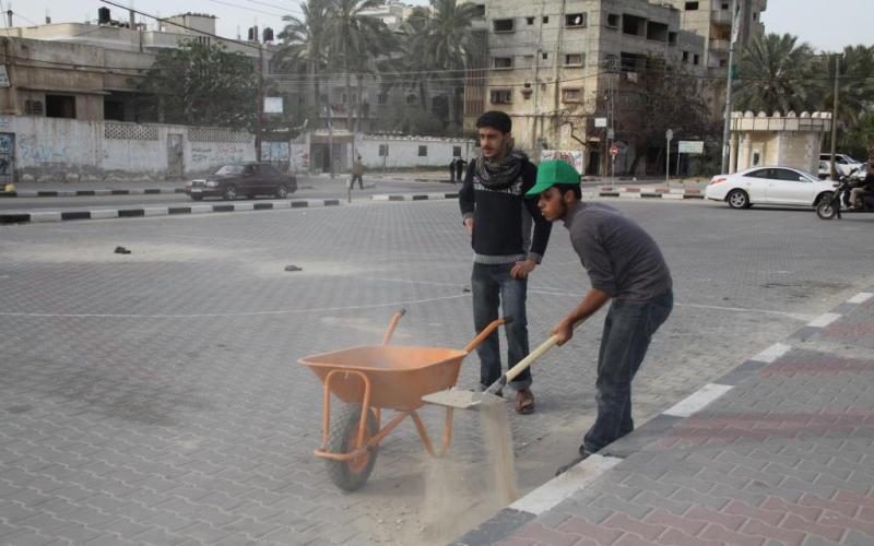 صور: حملة عمل تطوعي في خان يونس
