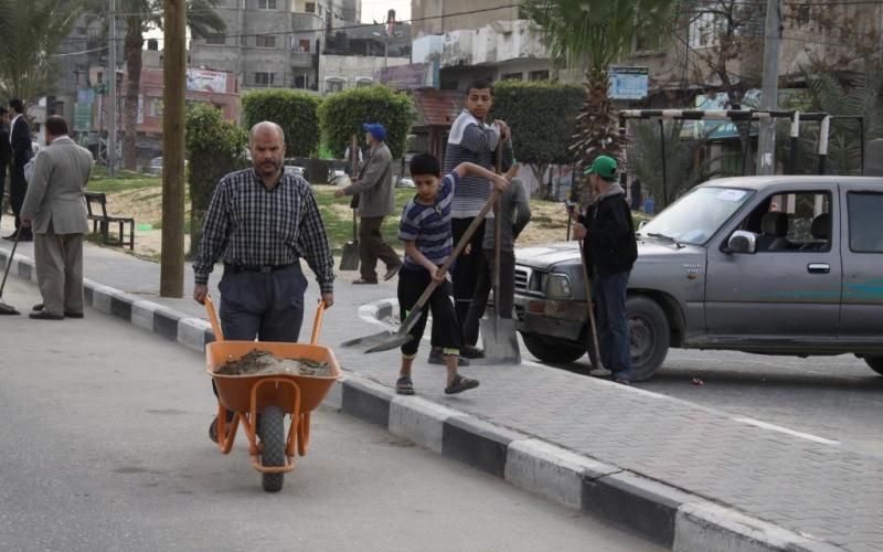 صور: حملة عمل تطوعي في خان يونس