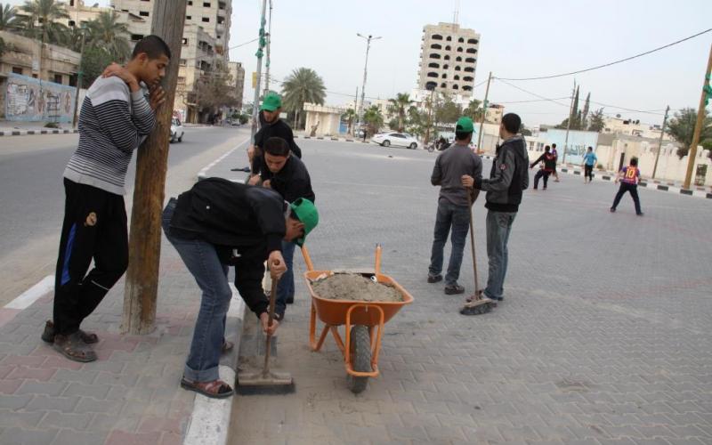صور: حملة عمل تطوعي في خان يونس
