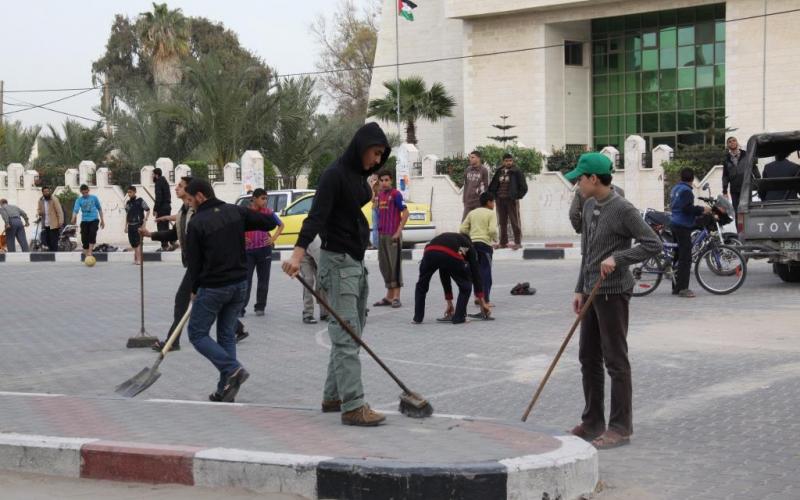 صور: حملة عمل تطوعي في خان يونس