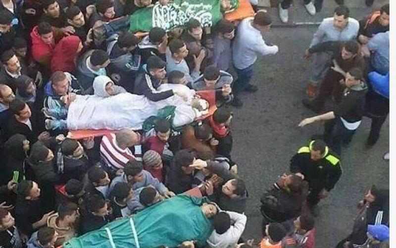 صور: جثمان حمزة أبو الهيجا على الأكتاف