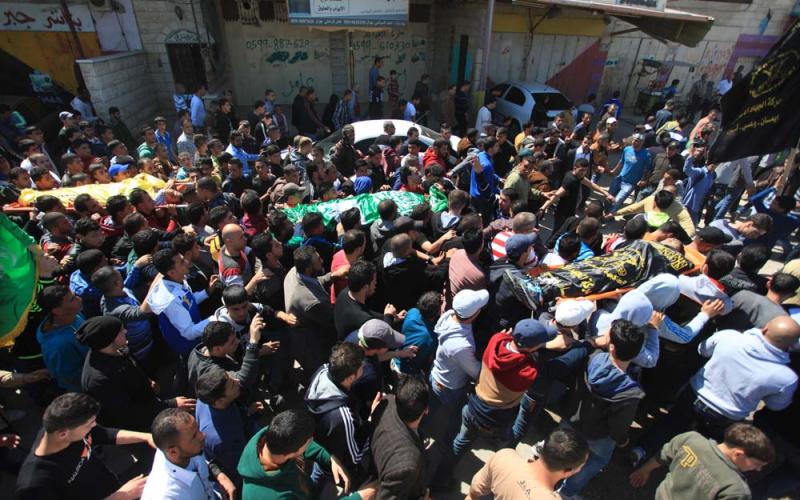 صور: جنين تخرج لوداع شهدائها