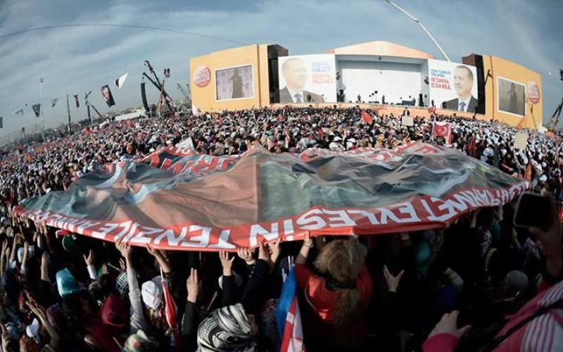 صور: 2 مليون بمهرجان انتخابي بحضور أردوغان