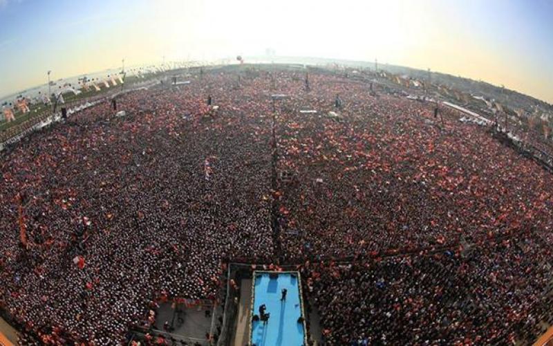 صور: 2 مليون بمهرجان انتخابي بحضور أردوغان