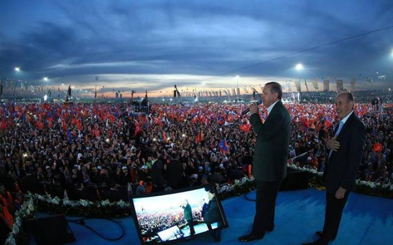 صور: 2 مليون بمهرجان انتخابي بحضور أردوغان